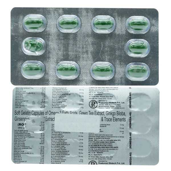 Romega-4G Capsule 10's