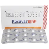 Rosuvas 10 Tablet 15's, Pack of 15 TABLETS