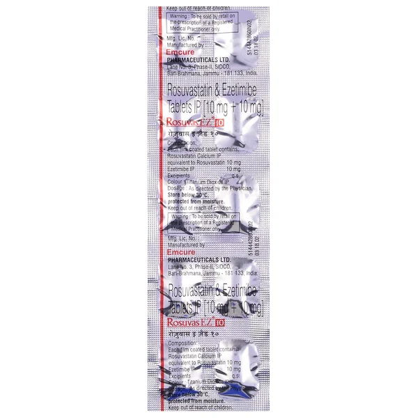 Rosuvas EZ Tablet 10's, Pack of 10