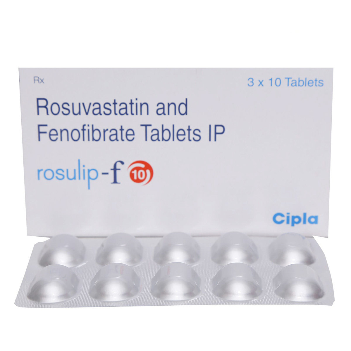 Rosulip-F 10 Tablet 10's, Pack of 10 Rosulip-F 10 Tablet 10's, Pack of 10