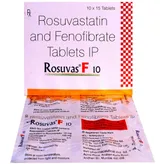 Rosuvas F 10 Tablet 15's, Pack of 15 TABLETS