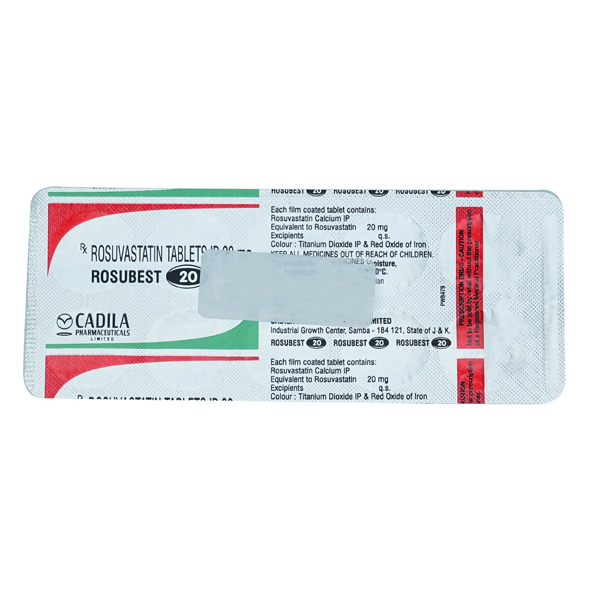 Rosubest 20 Tablet 10's, Pack of 10 TABLETS Rosubest 20 Tablet 10's, Pack of 10 TABLETS