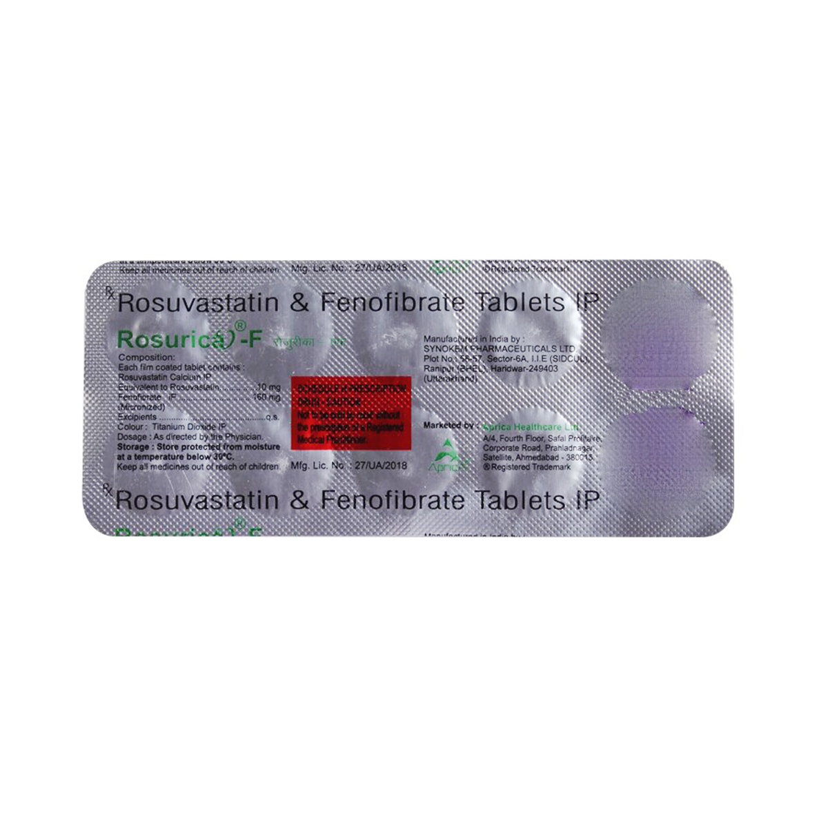 Rosurica F Tablet 10's, Pack of 10 Rosurica F Tablet 10's, Pack of 10