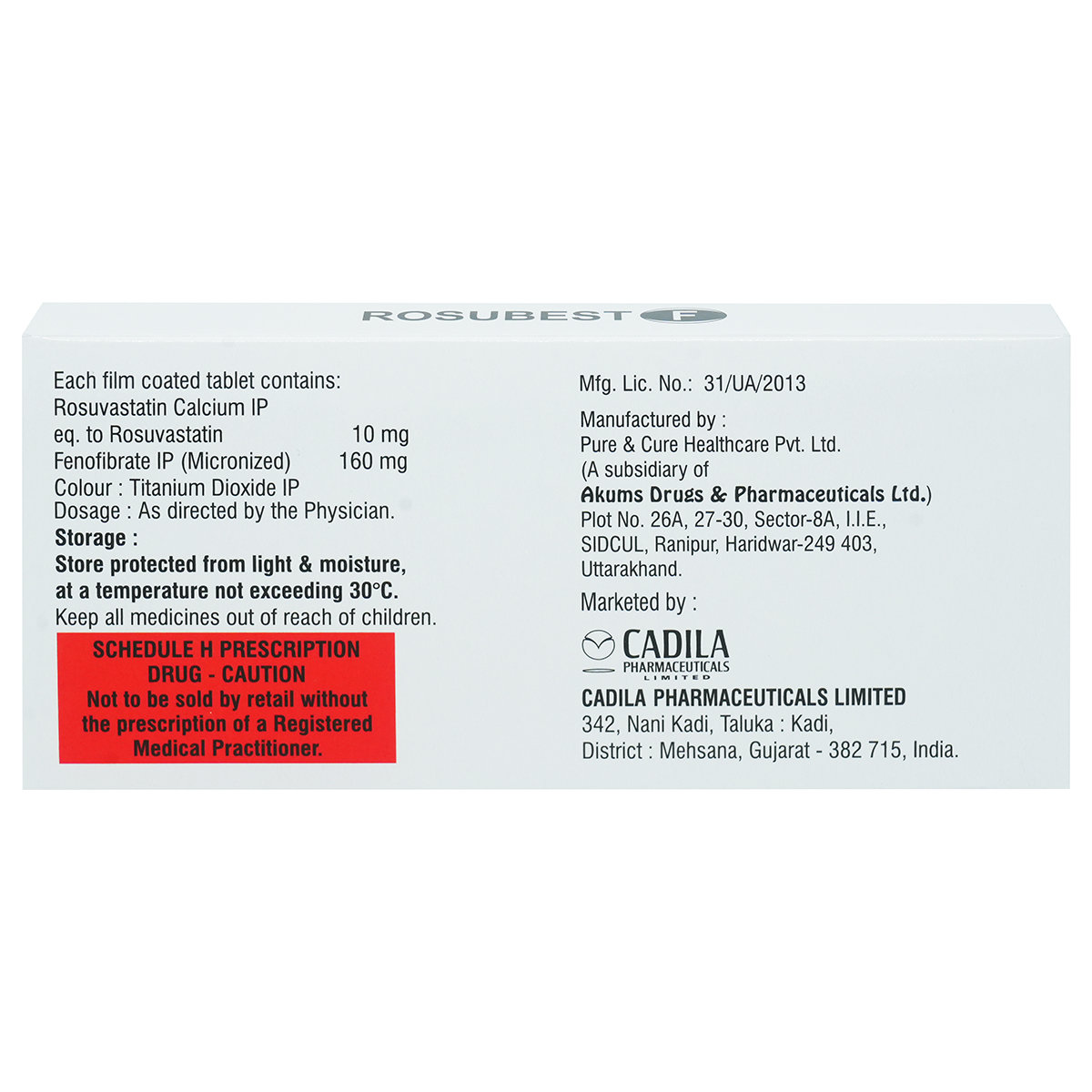 Rosubest F Tablet 10's, Pack of 10 Rosubest F Tablet 10's, Pack of 10