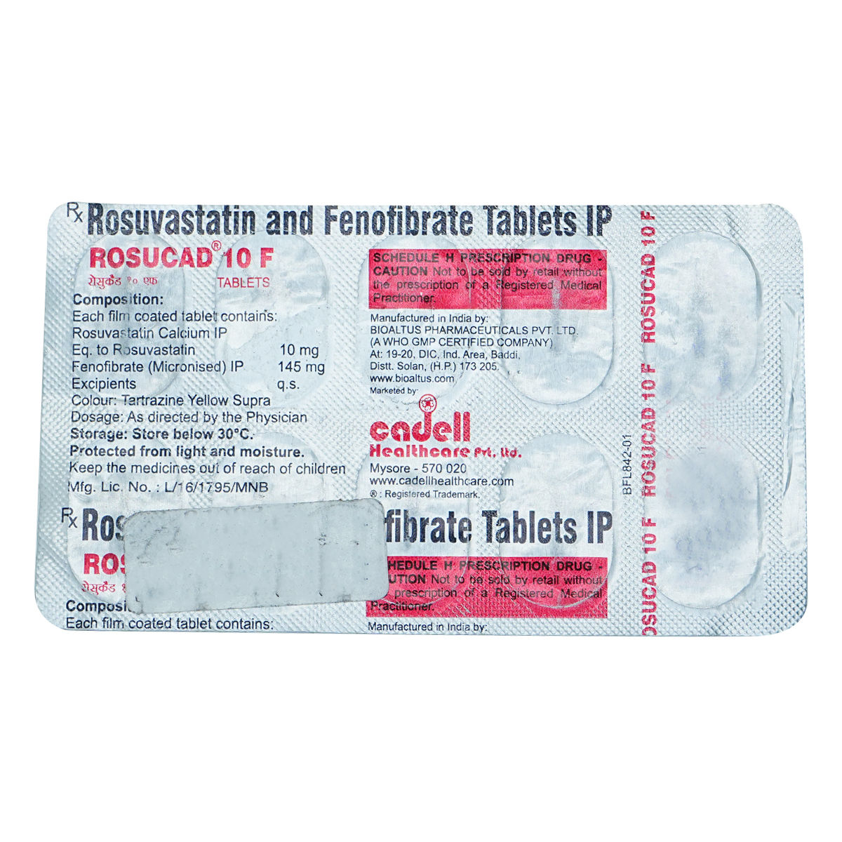 Buy Rosucad F 10mg Tablet 10's Online