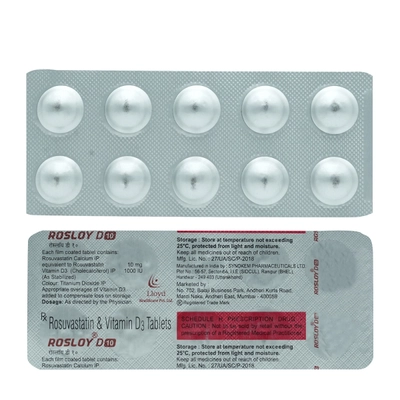 Rosloy D 10 Tablet 10's, Pack of 10 TabletS