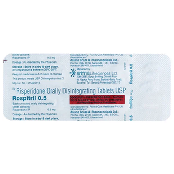 Rospitril 0.5 Tablet 10's