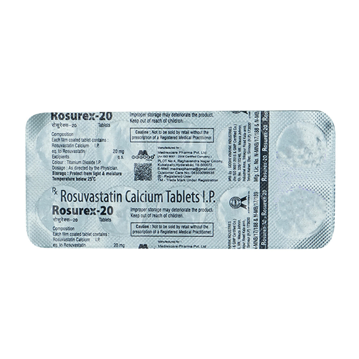 Rosurex-20 Tablet 10's, Pack of 10 TabletS Rosurex-20 Tablet 10's, Pack of 10 TabletS