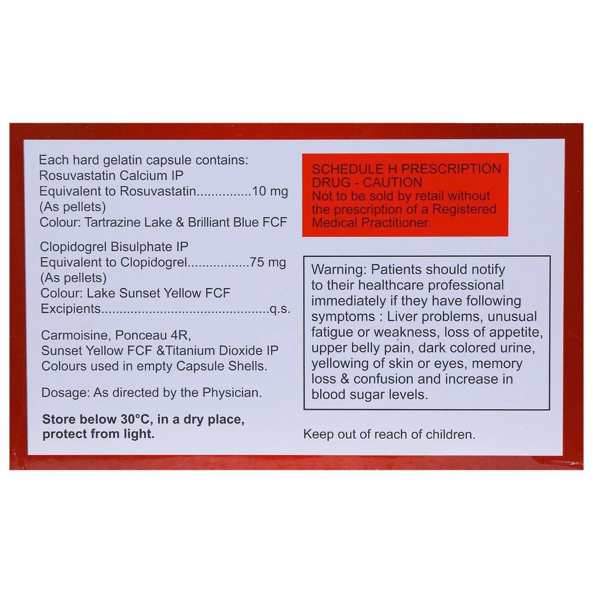 Rosukem CV 10 Capsule 10's, Pack of 10 Rosukem CV 10 Capsule 10's, Pack of 10