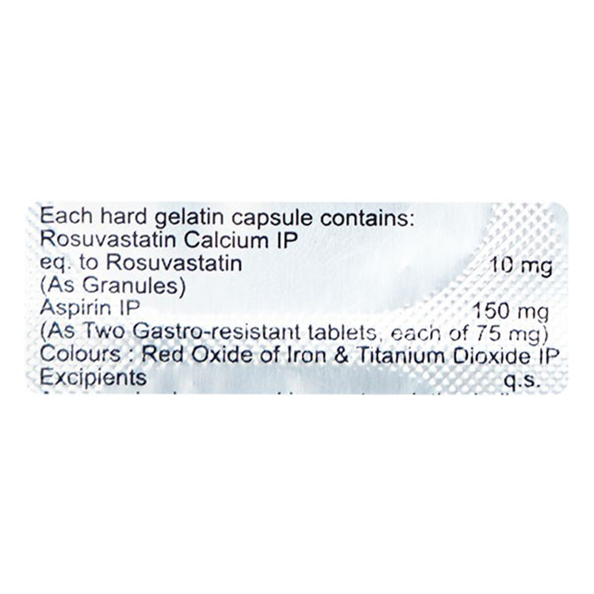 Rosycap-ASP 10 mg/150 mg Capsule 10's, Pack of 10 Rosycap-ASP 10 mg/150 mg Capsule 10's, Pack of 10