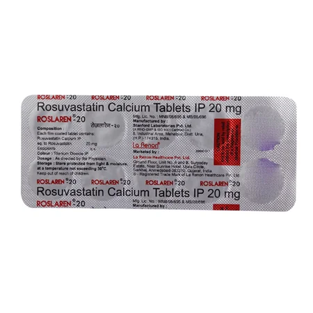 Roslaren-20mg Tablet 10's
