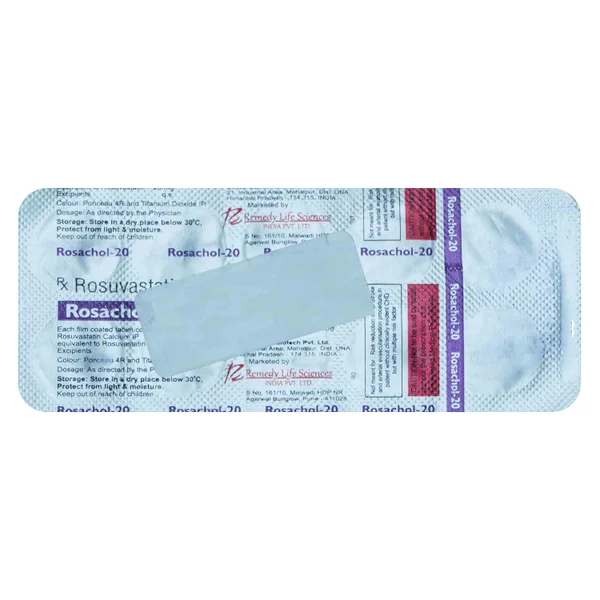 Rosachol-20 mg Tablet 10's