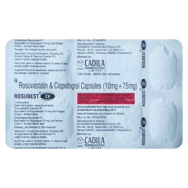 Rosubest Cv 10 mg Capsule 10'S