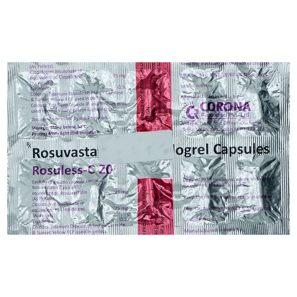 Rosuless-C 20 Capsule 10's, Pack of 10 CapsuleS