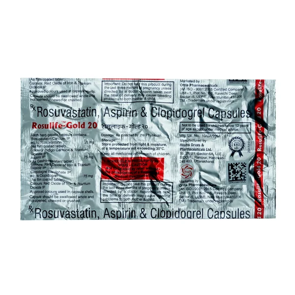 ROSULIFE GOLD 20MG CAPSULE 10'S