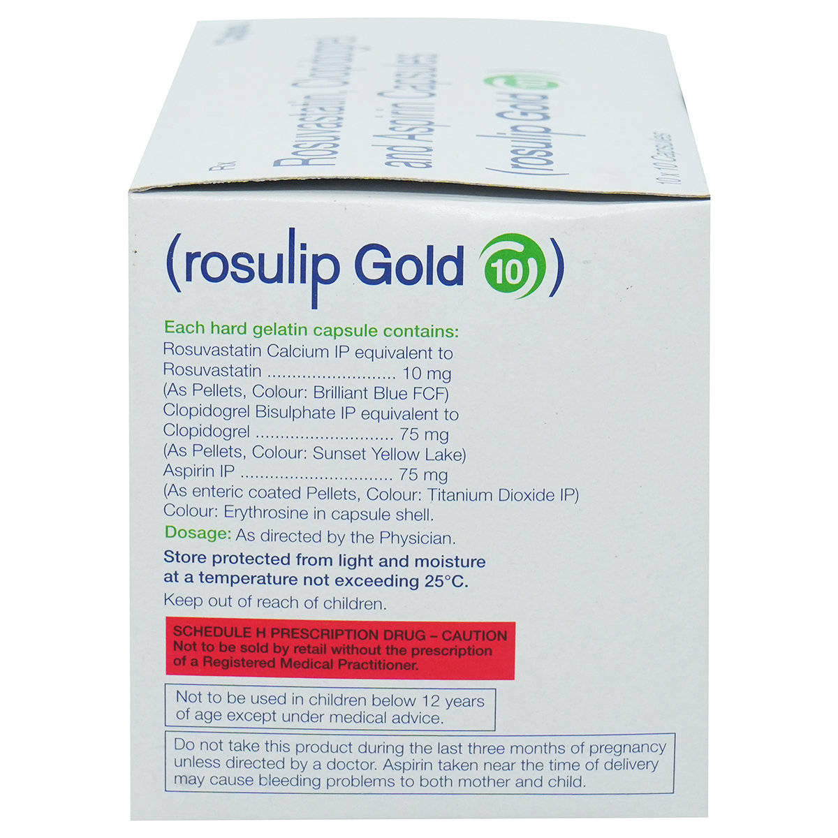 Rosulip Gold 10 Capsule 10's, Pack of 10 CAPSULES Rosulip Gold 10 Capsule 10's, Pack of 10 CAPSULES