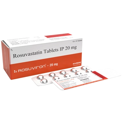 Rosuviron-20Mg Tab 10'S, Pack of 10