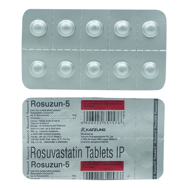 Rosuzun-5 Tablet 10's, Pack of 10 TabletS
