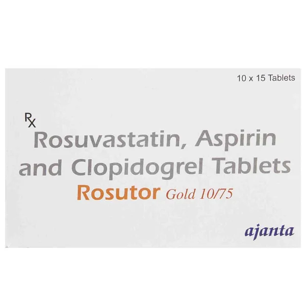 Rosutor Gold 10 mg/75 mg Tablet 15's