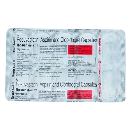 Rosur Gold 20 mg Capsule 10's