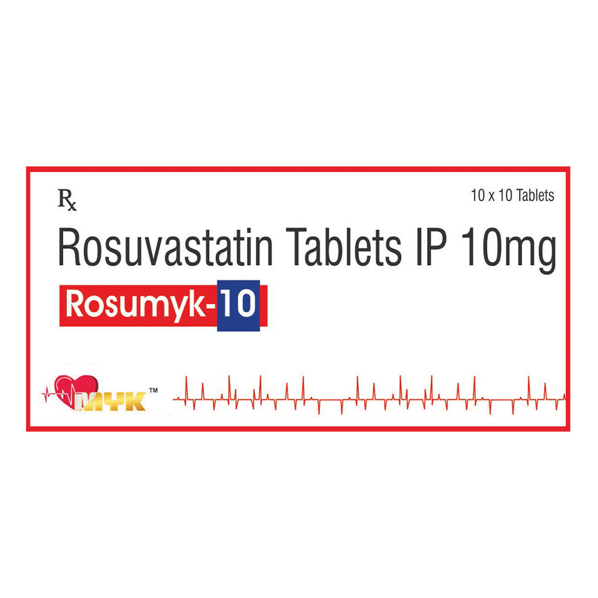 Rosumyk 10 Tablet 10's, Pack of 10 TABLETS Rosumyk 10 Tablet 10's, Pack of 10 TABLETS