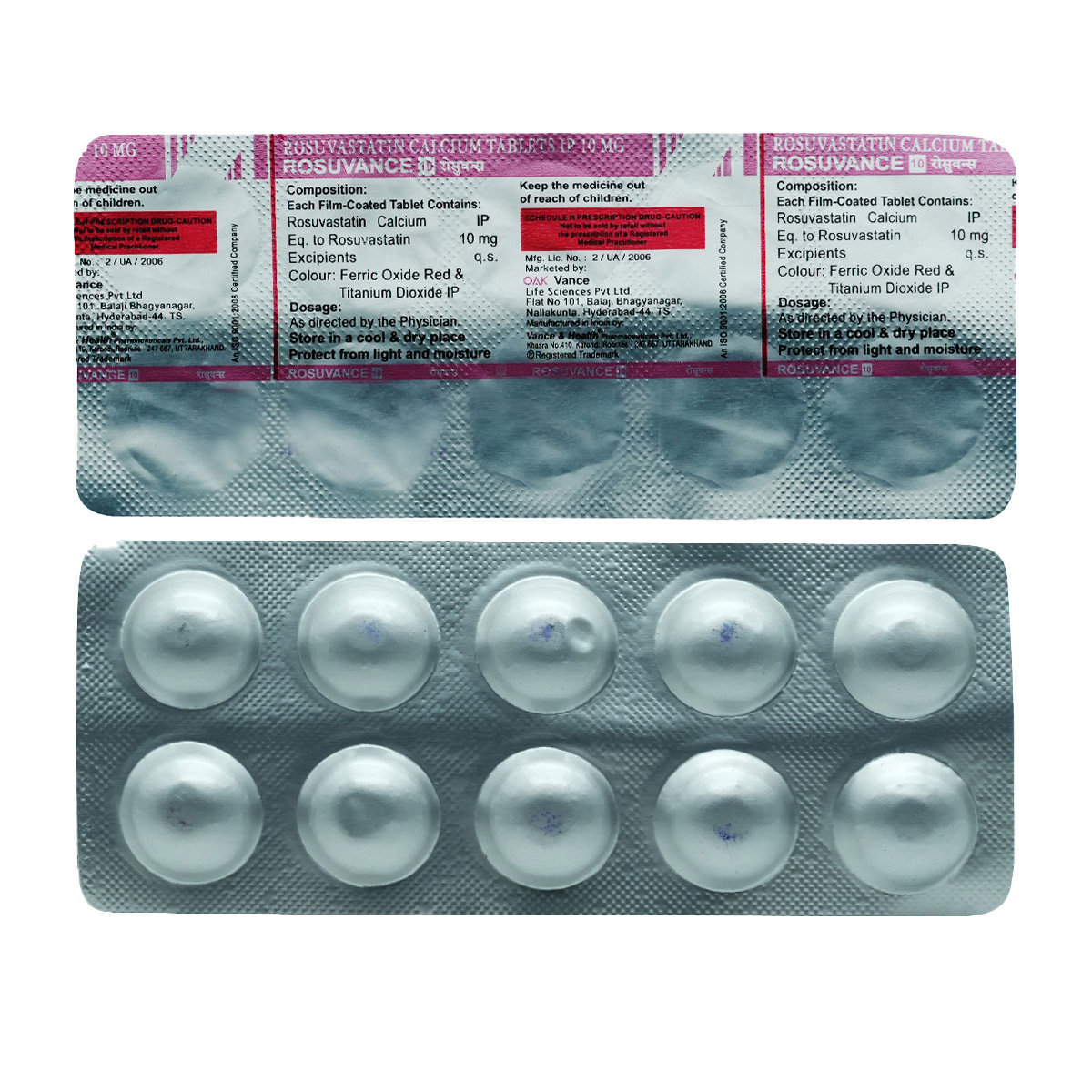 Rosuvance 10 Tablet 10's, Pack of 10 TABLETS Rosuvance 10 Tablet 10's, Pack of 10 TABLETS