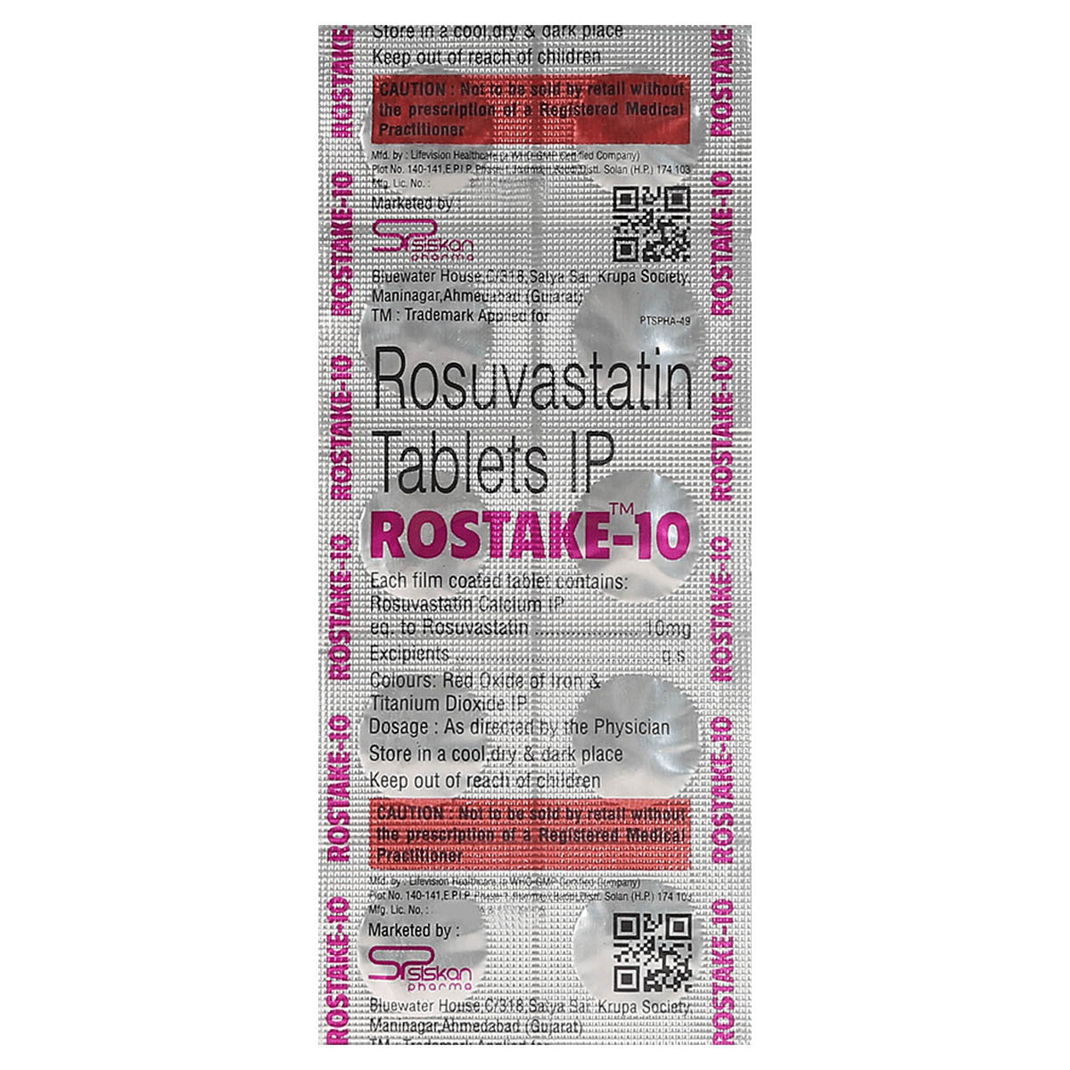 Rostake-10 Tablet 10's, Pack of 10 TABLETS Rostake-10 Tablet 10's, Pack of 10 TABLETS