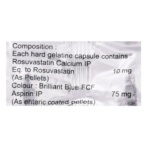 Rosloy ASP 10 mg/75 mg Capsule 15's, Pack of 15 CAPSULES Rosloy ASP 10 mg/75 mg Capsule 15's, Pack of 15 CAPSULES