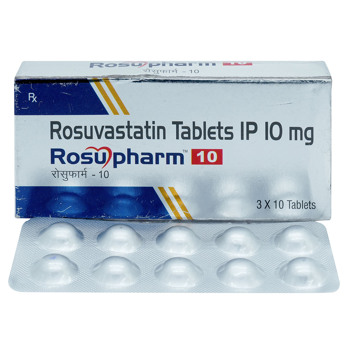 Rosupharm 10 Tablet 10's, Pack of 10 TabletS Rosupharm 10 Tablet 10's, Pack of 10 TabletS