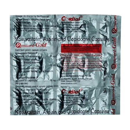 Rosucord Gold 10 Capsule 15's