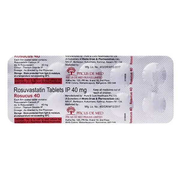Rosucus 40 mg Tablet 15's