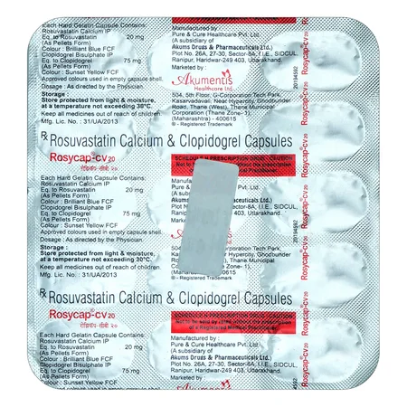 Rosycap-CV 20 mg Capsule 15's