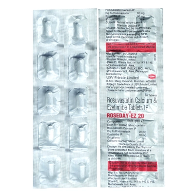 Roseday-EZ 20 Tablet 10's, Pack of 10 TabletS