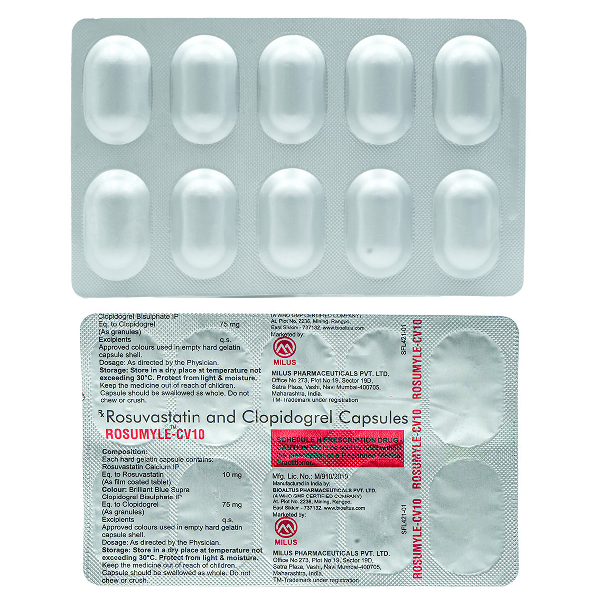 Rosumyle-CV 10 Capsule 10's, Pack of 10 CapsuleS Rosumyle-CV 10 Capsule 10's, Pack of 10 CapsuleS
