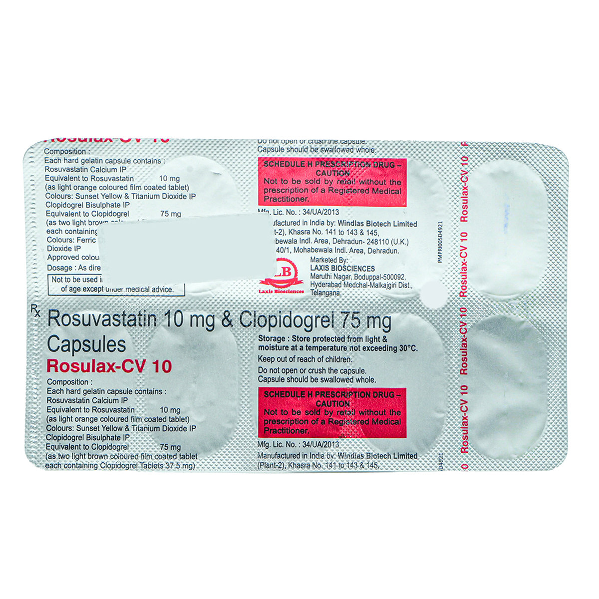 Rosulax-CV 10 Capsule 10's, Pack of 10 CapsuleS Rosulax-CV 10 Capsule 10's, Pack of 10 CapsuleS