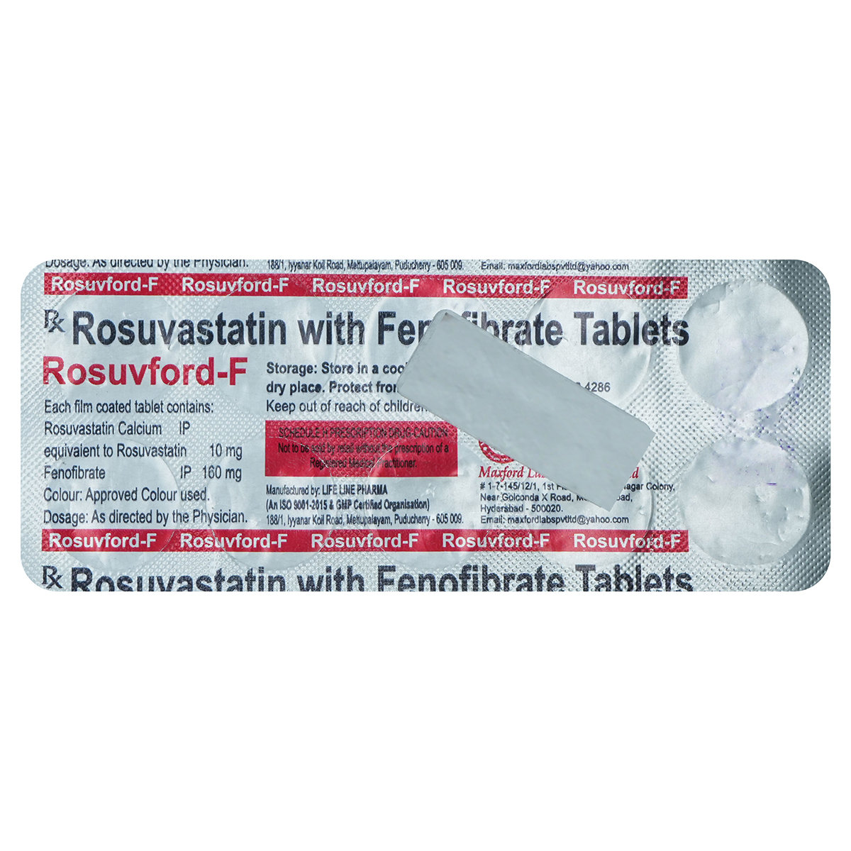 Rosuvford-F Tablet 10's, Pack of 10 Rosuvford-F Tablet 10's, Pack of 10