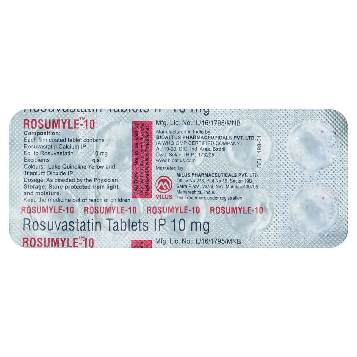 Rosumyle-10 Tablet 10's, Pack of 10 TabletS Rosumyle-10 Tablet 10's, Pack of 10 TabletS