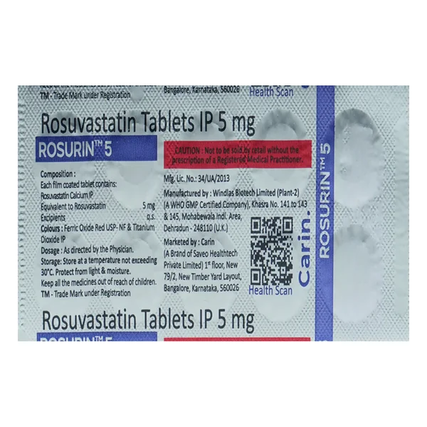 Rosurin 5 Tablet 10's