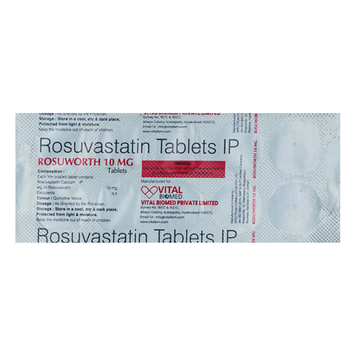 Rosuworth 10 Tablet 10's, Pack of 10 TabletS Rosuworth 10 Tablet 10's, Pack of 10 TabletS