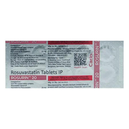 Rosurin 20 Tablet 10's