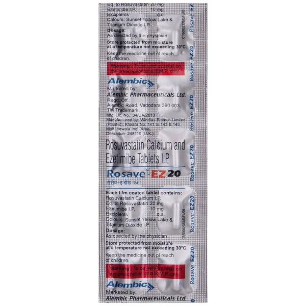 Rosave-EZ 20 Tablet 10's, Pack of 10