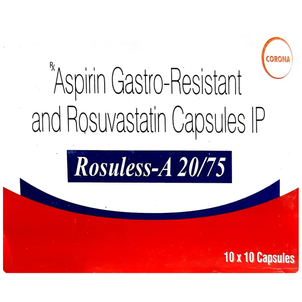 Rosuless-A 20/75 Capsule 10's
