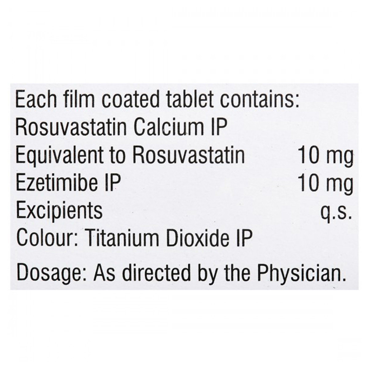Rosuless EZ 10/10 Tablet 10's, Pack of 10 Rosuless EZ 10/10 Tablet 10's, Pack of 10