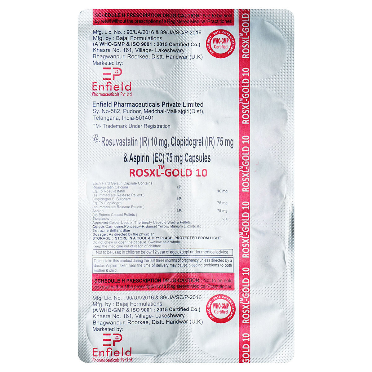 Rosxl-Gold 10 Capsule 10's, Pack of 10 CAPSULES Rosxl-Gold 10 Capsule 10's, Pack of 10 CAPSULES