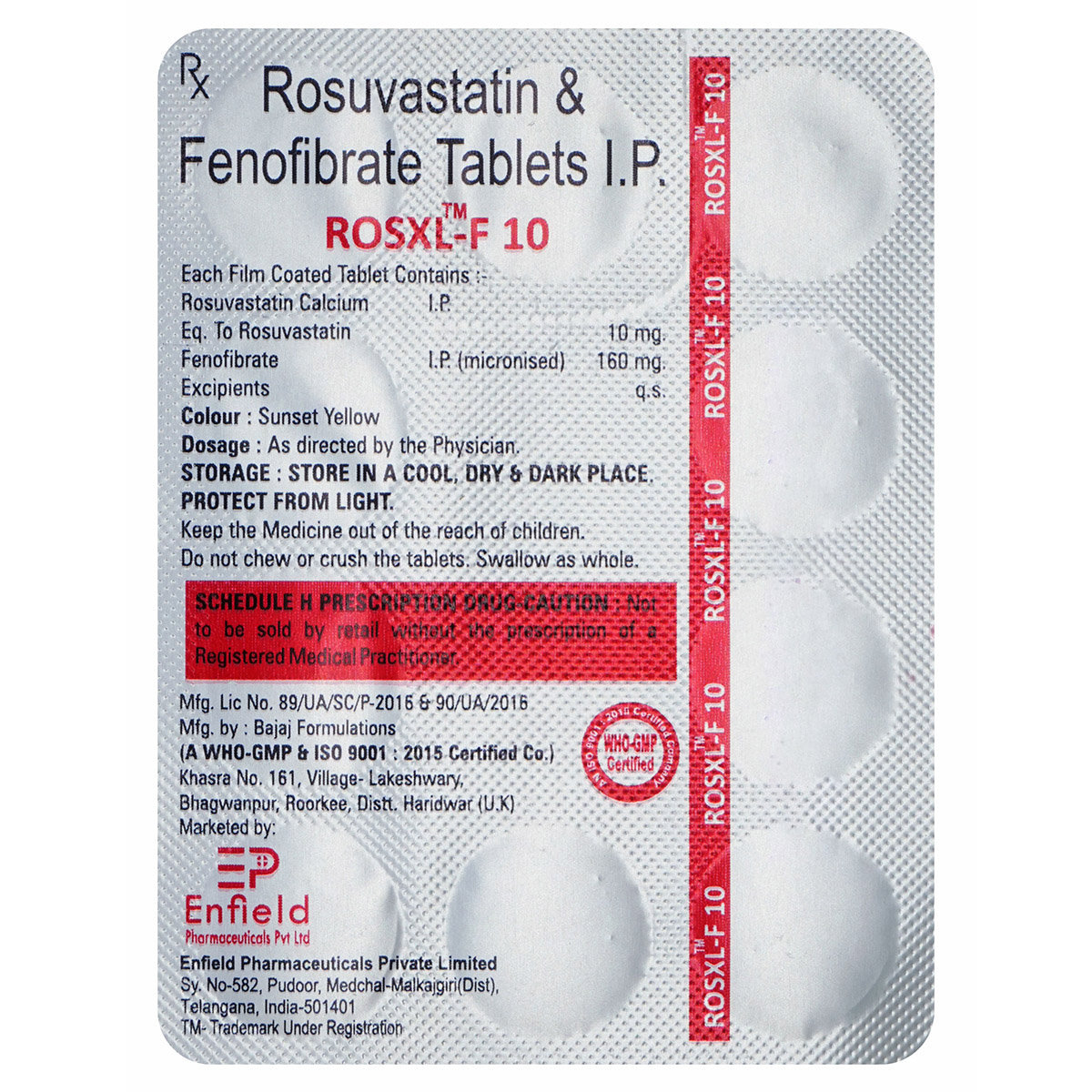 Rosxl-F 10 Tablet 10's, Pack of 10 Rosxl-F 10 Tablet 10's, Pack of 10