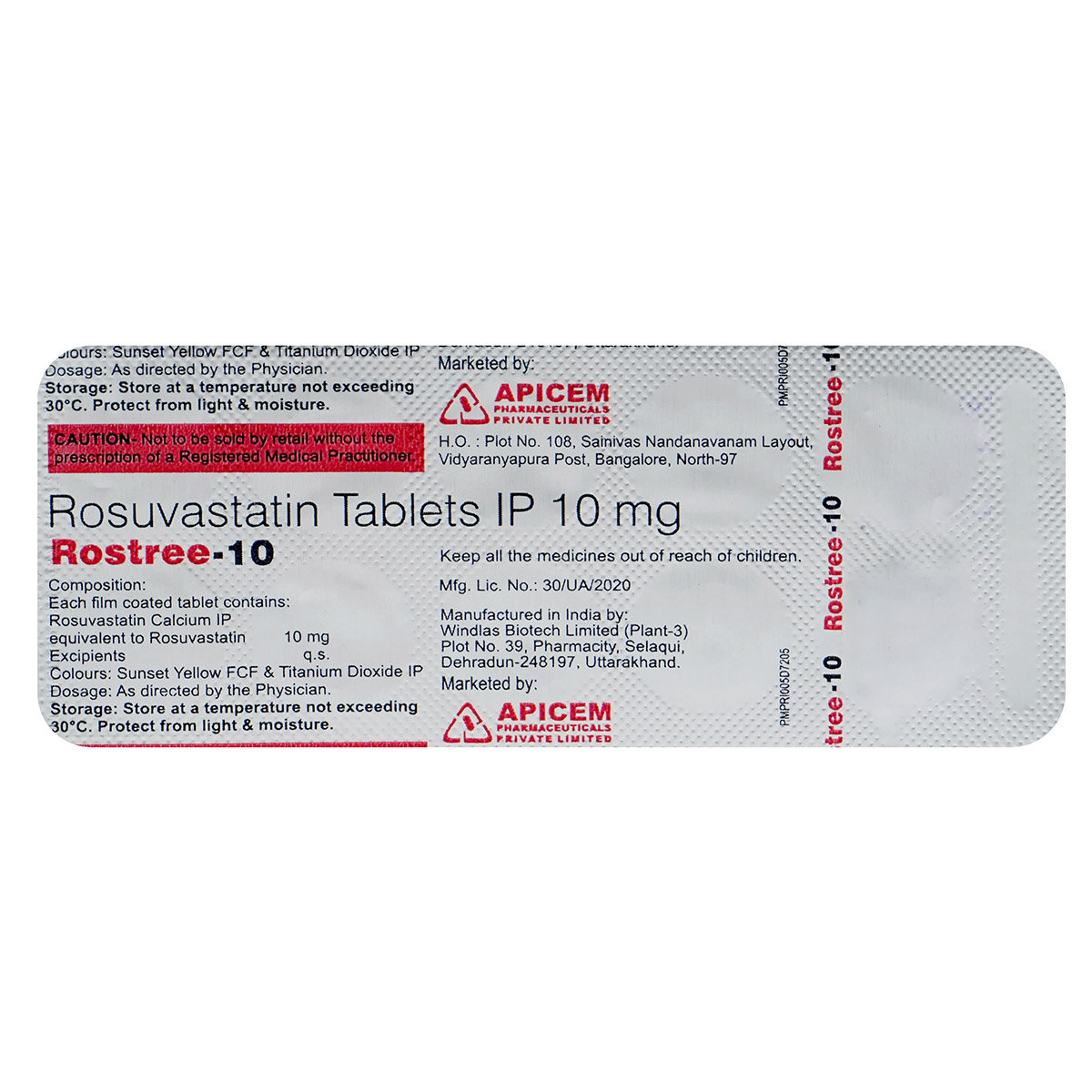 Rostree-10 Tablet 10's, Pack of 10 TabletS Rostree-10 Tablet 10's, Pack of 10 TabletS