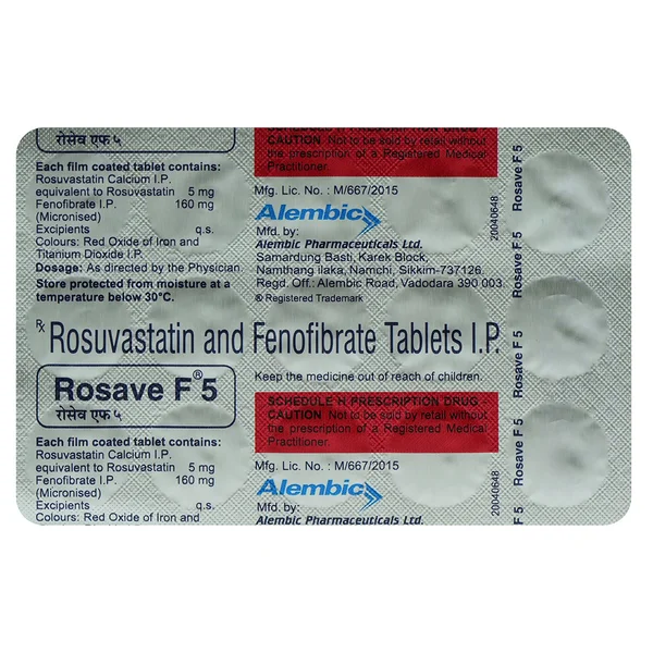 Rosave F 5 Tablet 15's