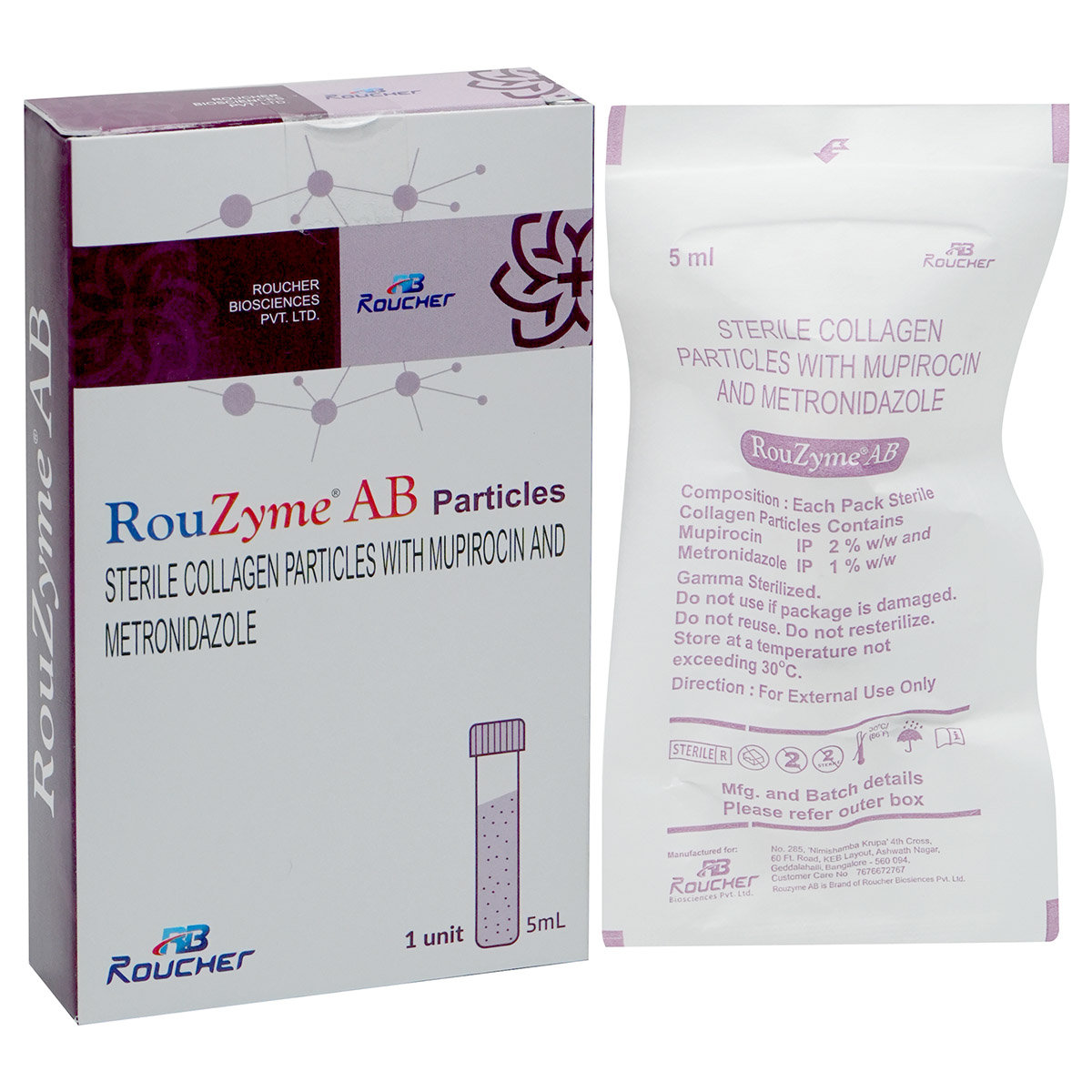 Buy Rouzyme Ab Sterile Collagen Particles 5 ml Online