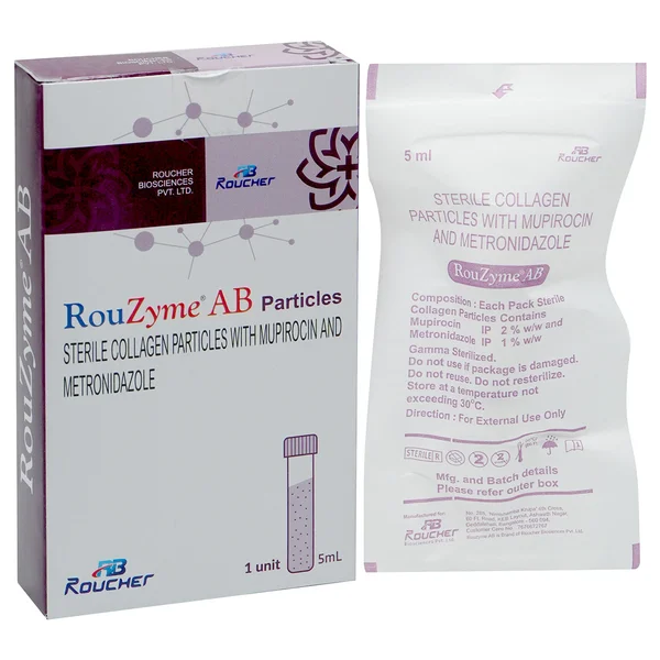 Rouzyme Ab Sterile Collagen Particles 5 ml, Pack of 1 POWDER