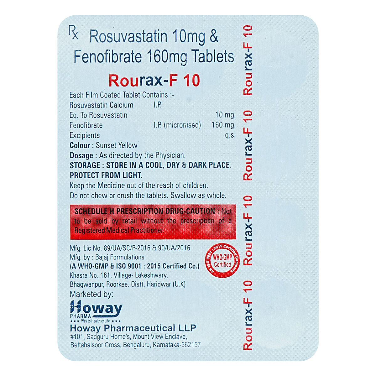 Rourax-F 10 Tablet 10's, Pack of 10 Rourax-F 10 Tablet 10's, Pack of 10